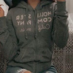 Grey hollister sweatshirt